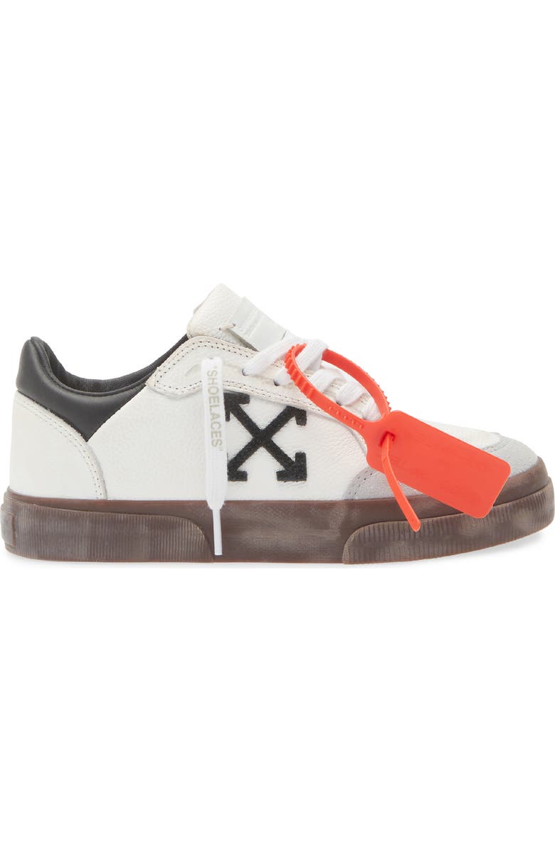 Off-White Low Vulcanized Vintage Sneaker, Alternate, color, Light Blue - Black