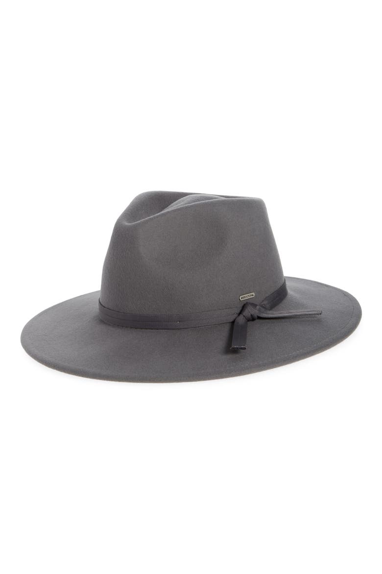 Joanna Packable Felted Wool, Main, color, DARK GREY