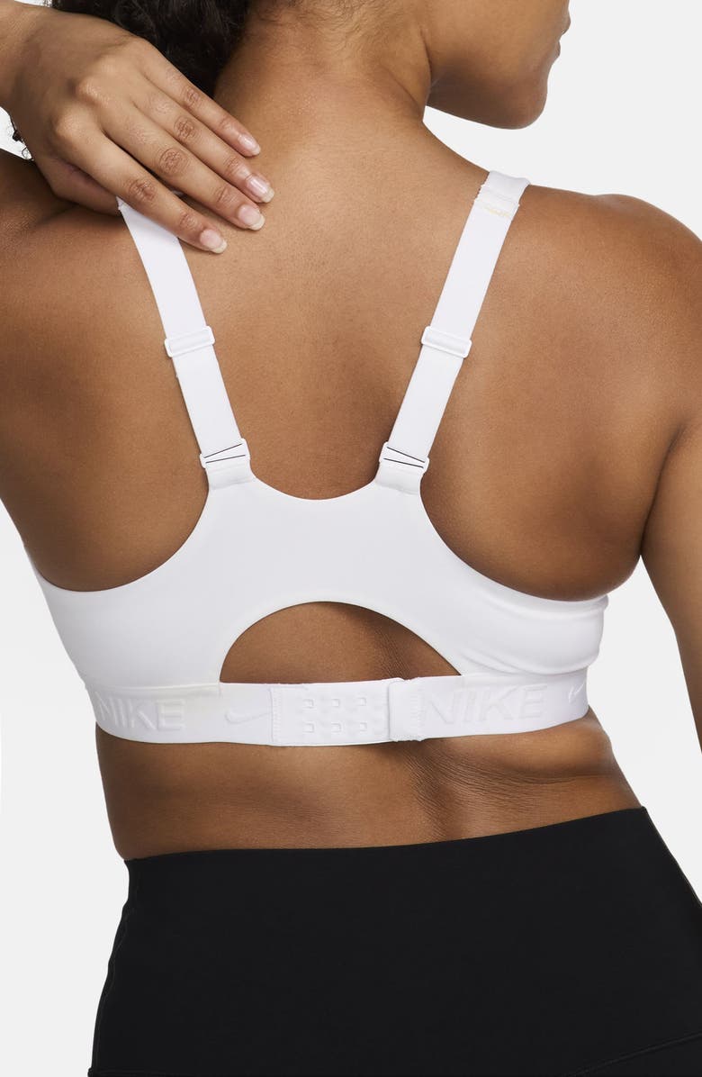 Nike Indy Dri-FIT High Support Sports Bra, Alternate, color, White/ Stone Mauve/ White
