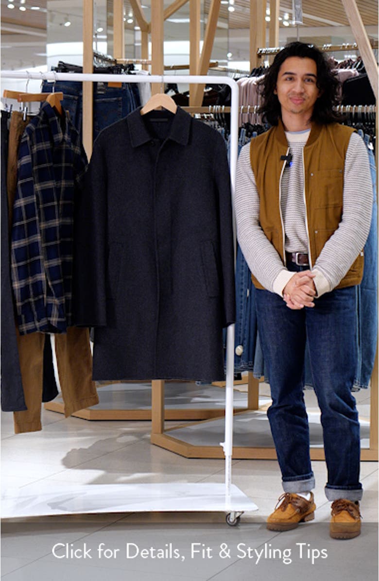 Double Face Wool Blend Car Coat, sales video thumbnail