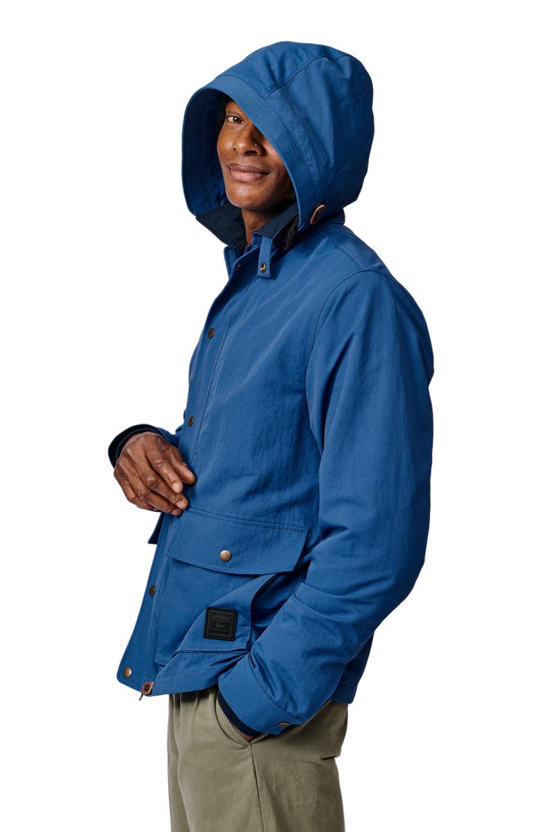 Aubin Eastwood Long Sleeve Hooded Rain Coat, Alternate, color, Blue