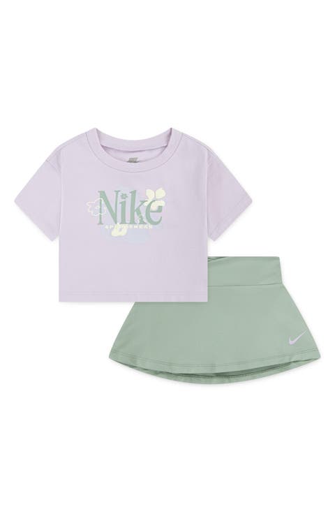 Wild Flower Dri-FIT Graphic T-Shirt & Skort Set (Baby)