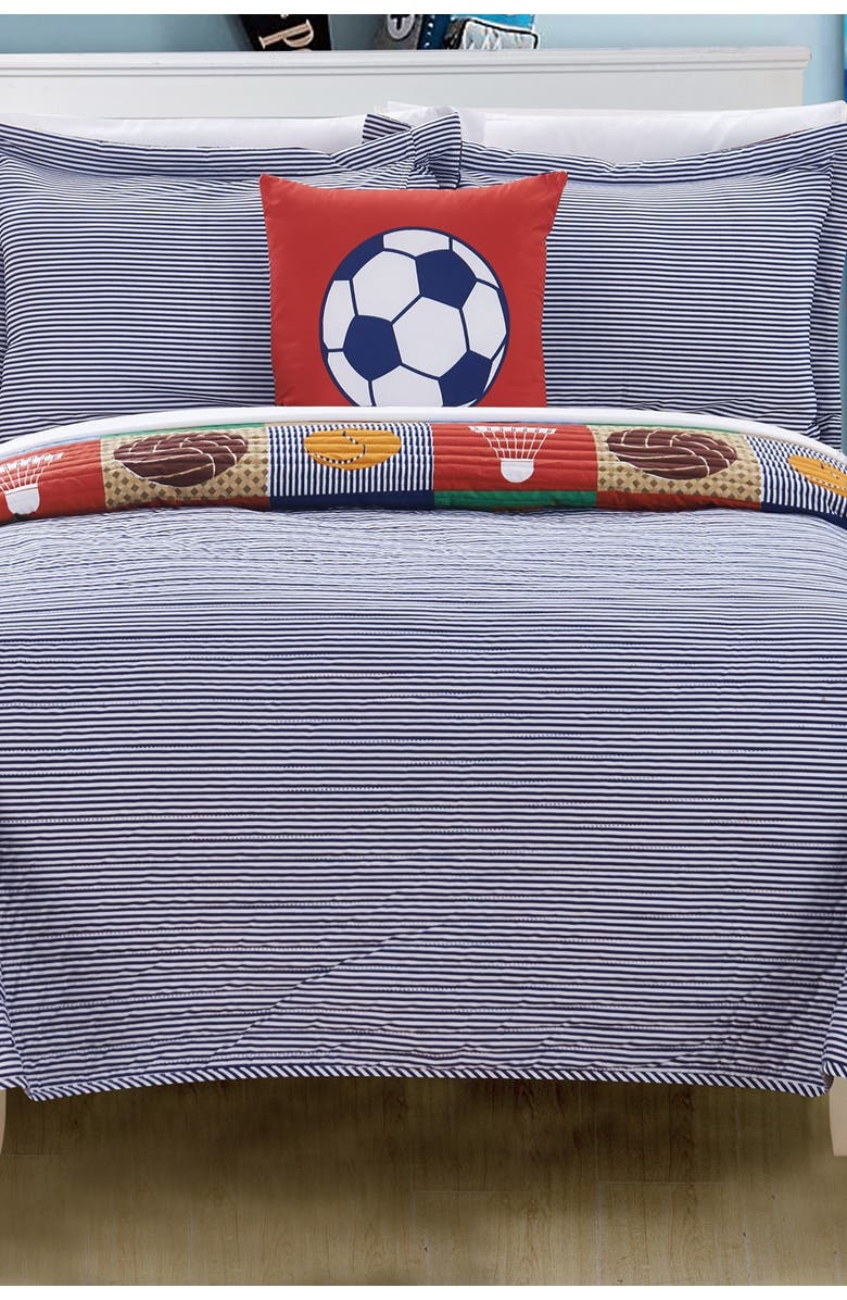 CHIC Twin Dodge Reversible Patchwork Quilt Set - Multi, Alternate, color, 