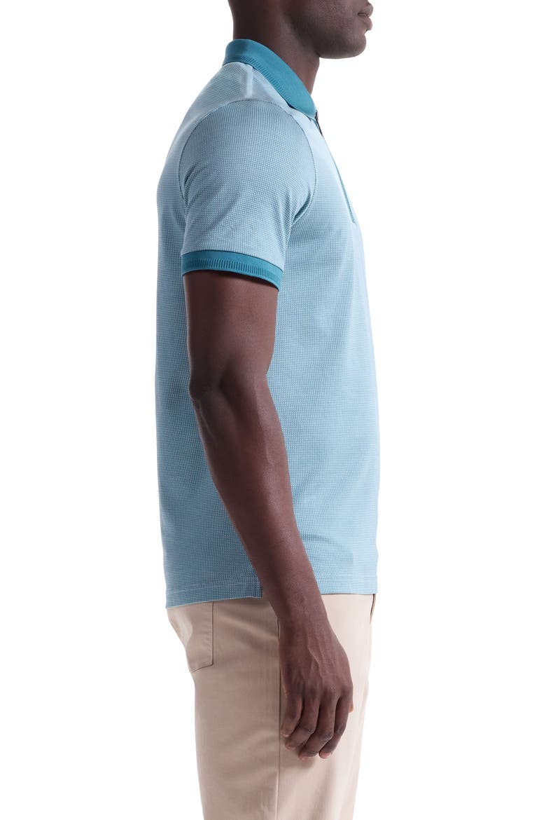 Quarter Zip Polo, Alternate, color, TEAL