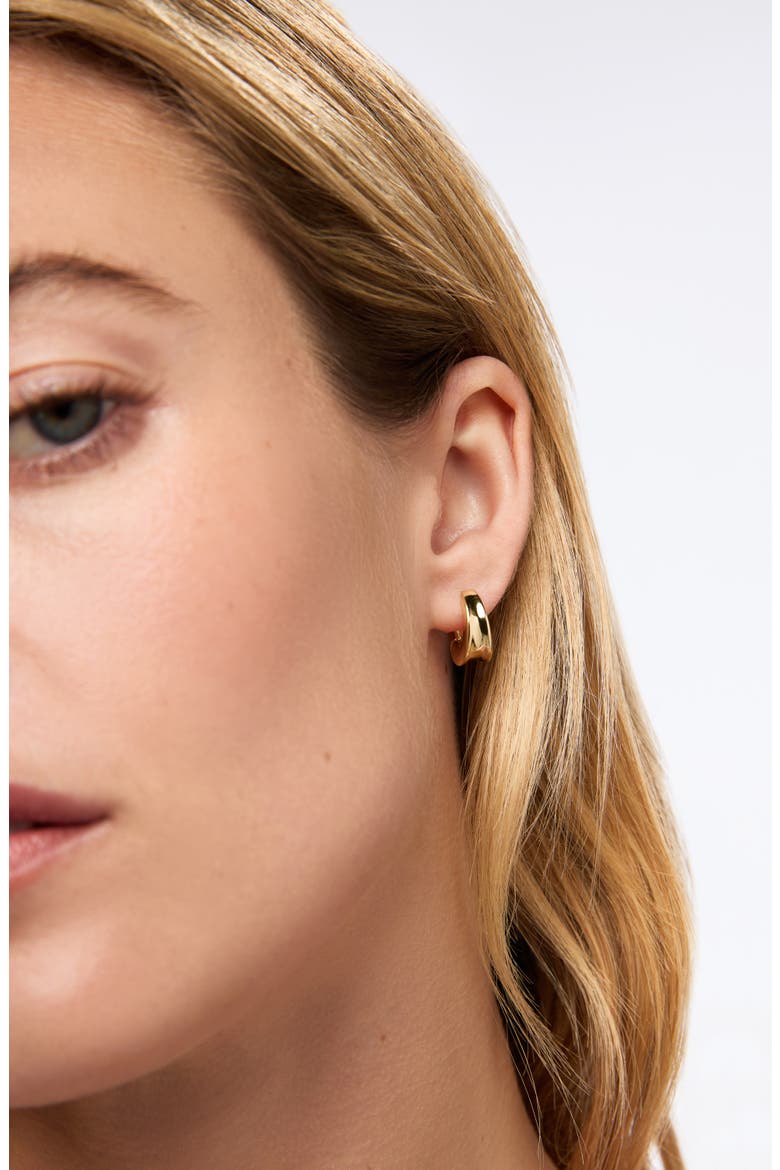 Wade Mini Hoop Earrings, Alternate, color, GOLD