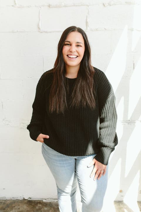 womens organic cotton chunky knit sweater