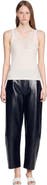 SANDRO Ribbed vest top with lace
