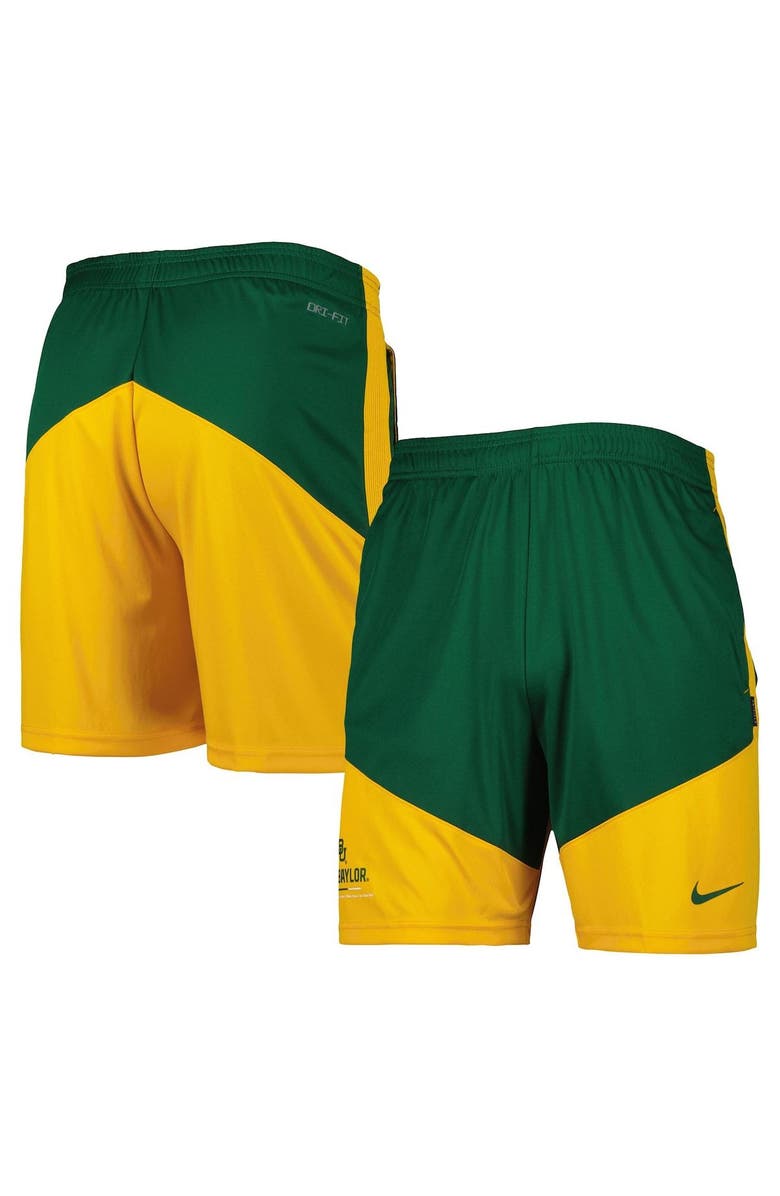 Nike Men's Nike Green/Gold Baylor Bears Performance Player Shorts, Main, color, 