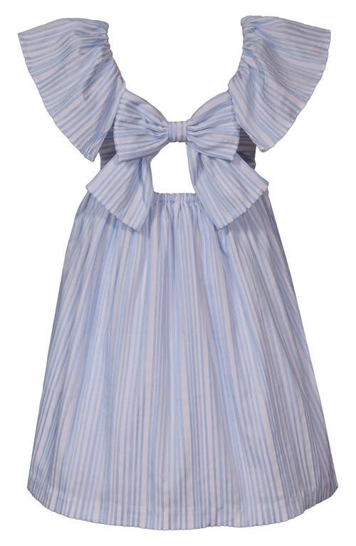 Iris & Ivy Kids' Flutter Sleeve Party Dress In Blue