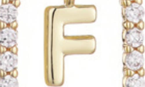 Adornia Floating Letter Initial Cubic Zirconia Pendant Necklace