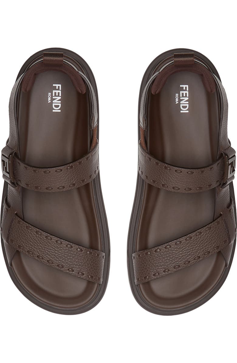 Fendi Chunky Sandal, Alternate, color, Chocolate Chocolate