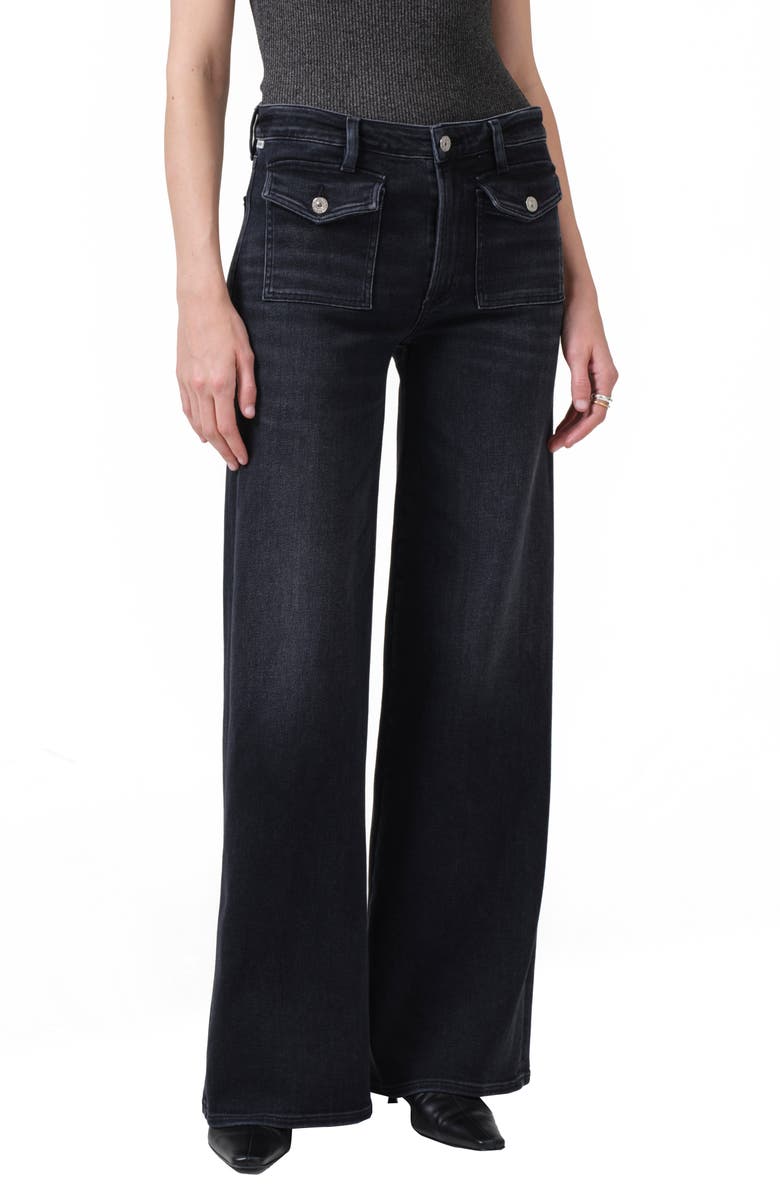 Jean Citizens Of Humanity KAMILA - Coupe Crop Flare Haute Taille, Bleu, Taille W29 (longueur 27"), Neuf Avec étiquettes