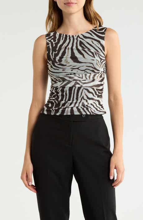 Ruched Mesh Tank