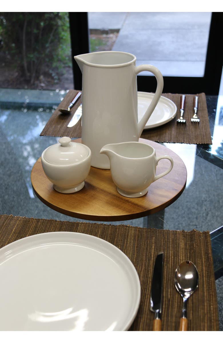 BIA Cordon Bleu Table Basics Pitcher, Sugar Bowl & Creamer Dish Set, Alternate, color, White