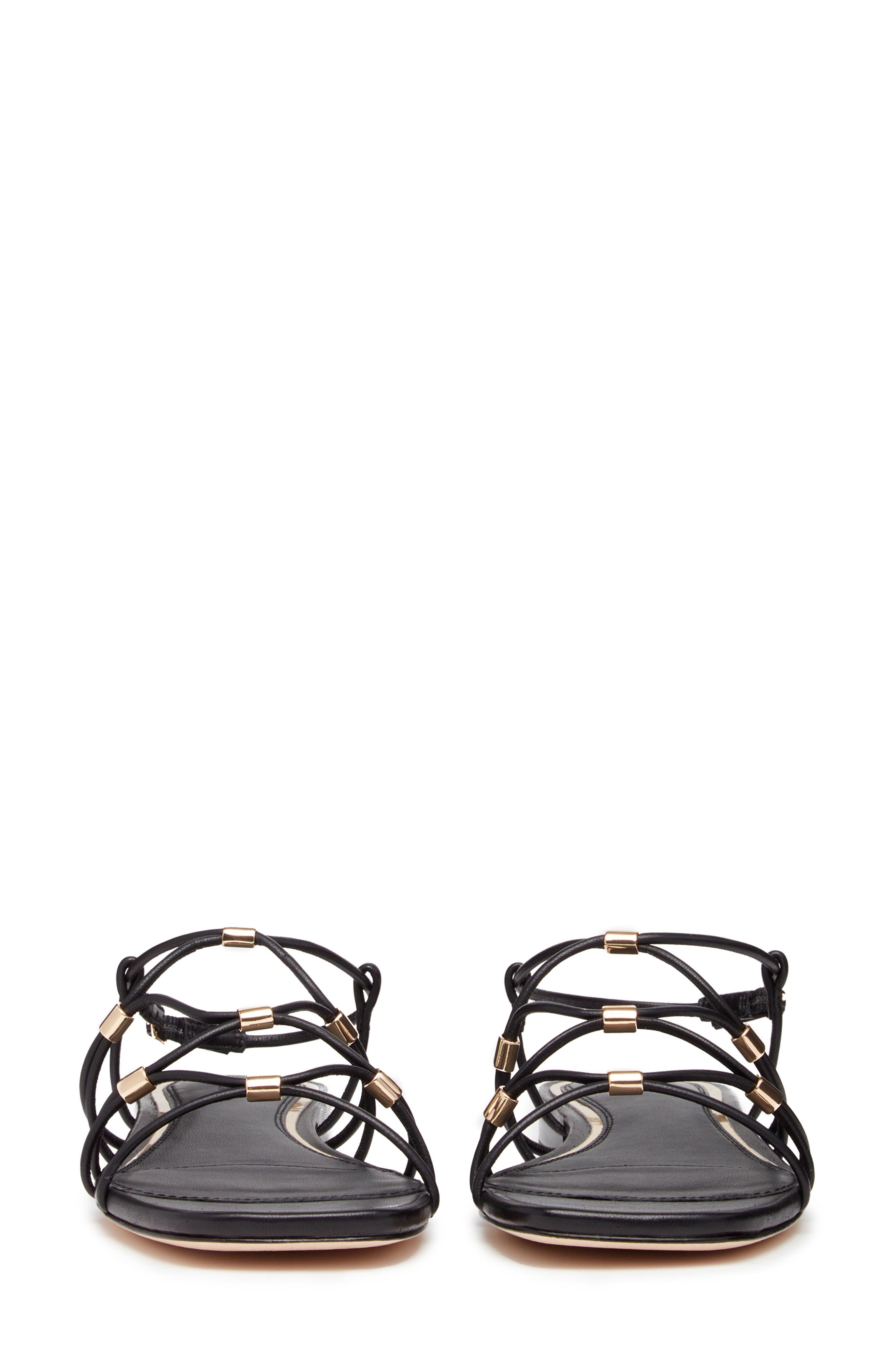 PAIGE Aurora Ankle Strap Sandal, Alternate, color, Black