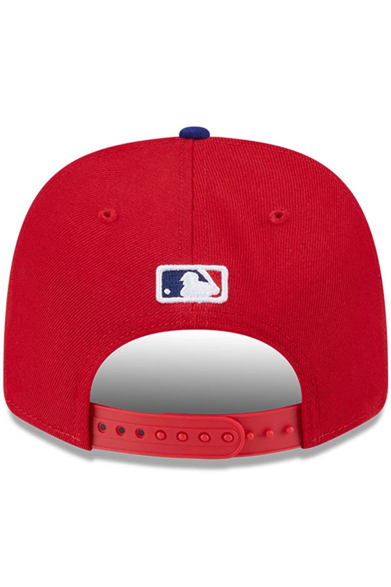 Men's New Era  Red Philadelphia Phillies Player Replica 9SEVENTY Adjustable Hat, Alternate, color, Red