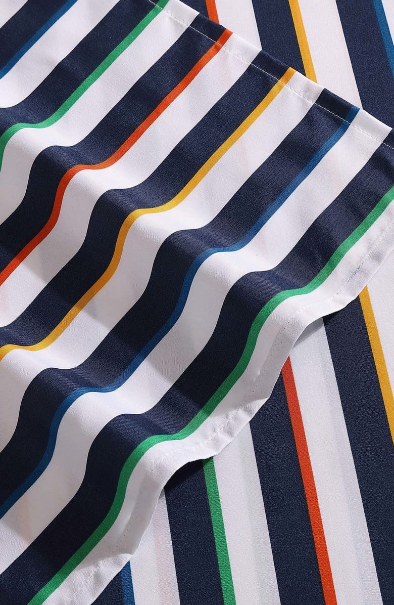 Eddie Bauer Stripe Games Sheet Set, Alternate, color, Dark Blue