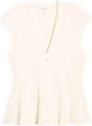 Nordstrom Cap Sleeve Peplum Cardigan