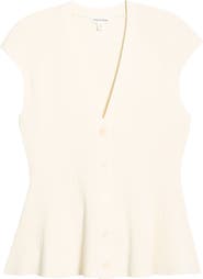 Nordstrom Cap Sleeve Peplum Cardigan