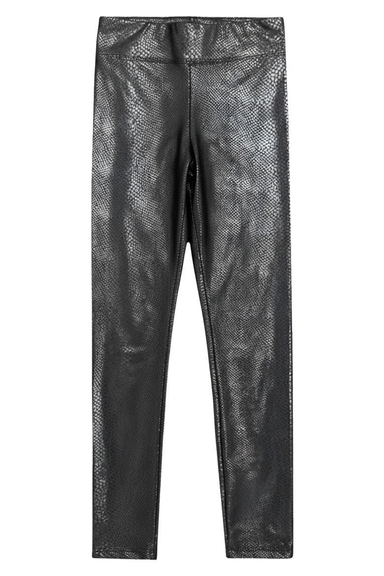 Kids' Liquid Mid Rise Leggings, Main, color, BLACK SNAKE