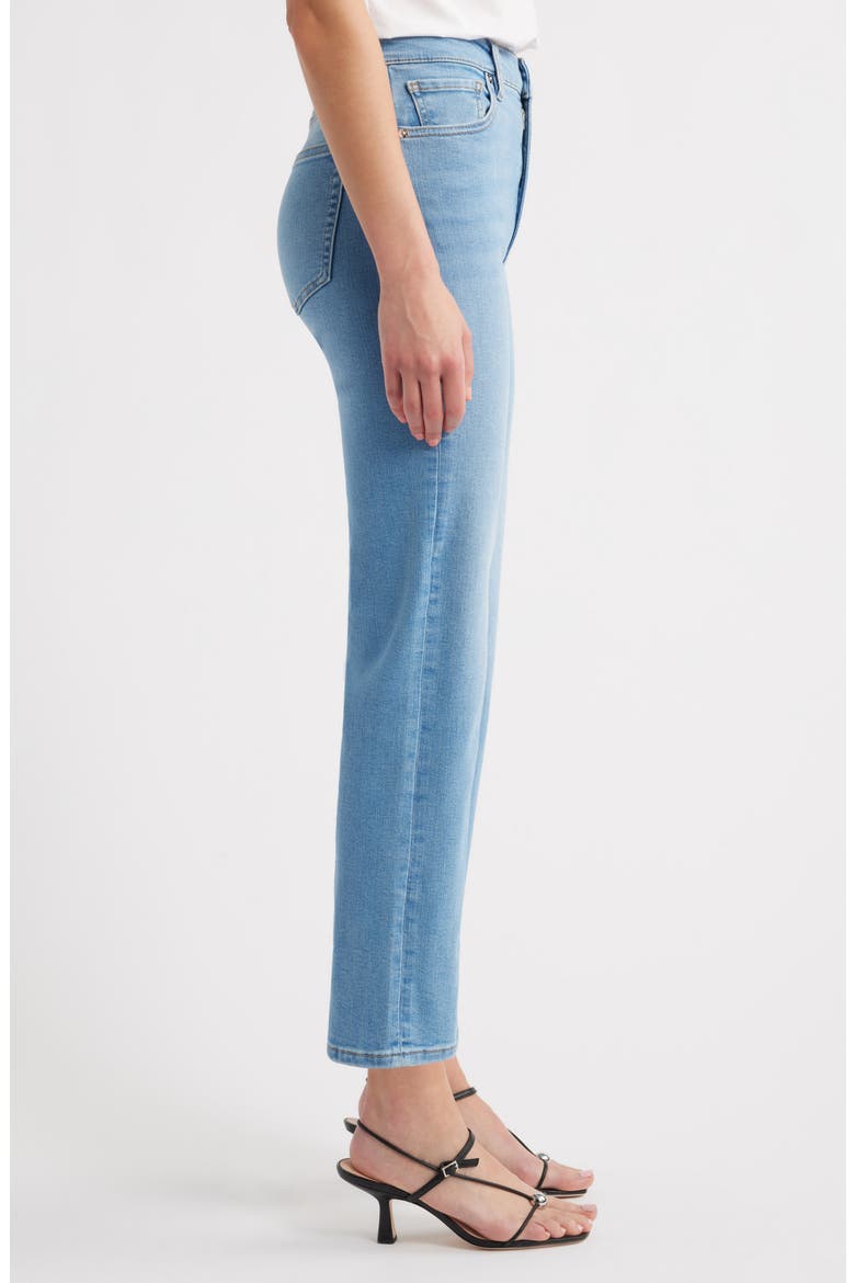 Le Sleek High Waist Ankle Straight Leg Jeans, Alternate, color, HONEYMOON