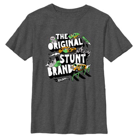 Boy's Hot Wheels The Original Stunt Brand  Graphic T-Shirt