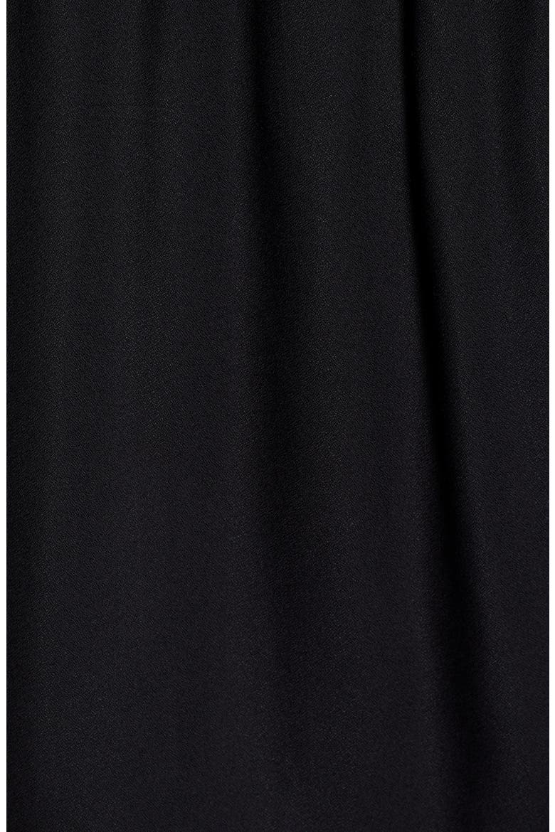 Ruffle Detail Popover Blouse, Alternate, color, BLACK