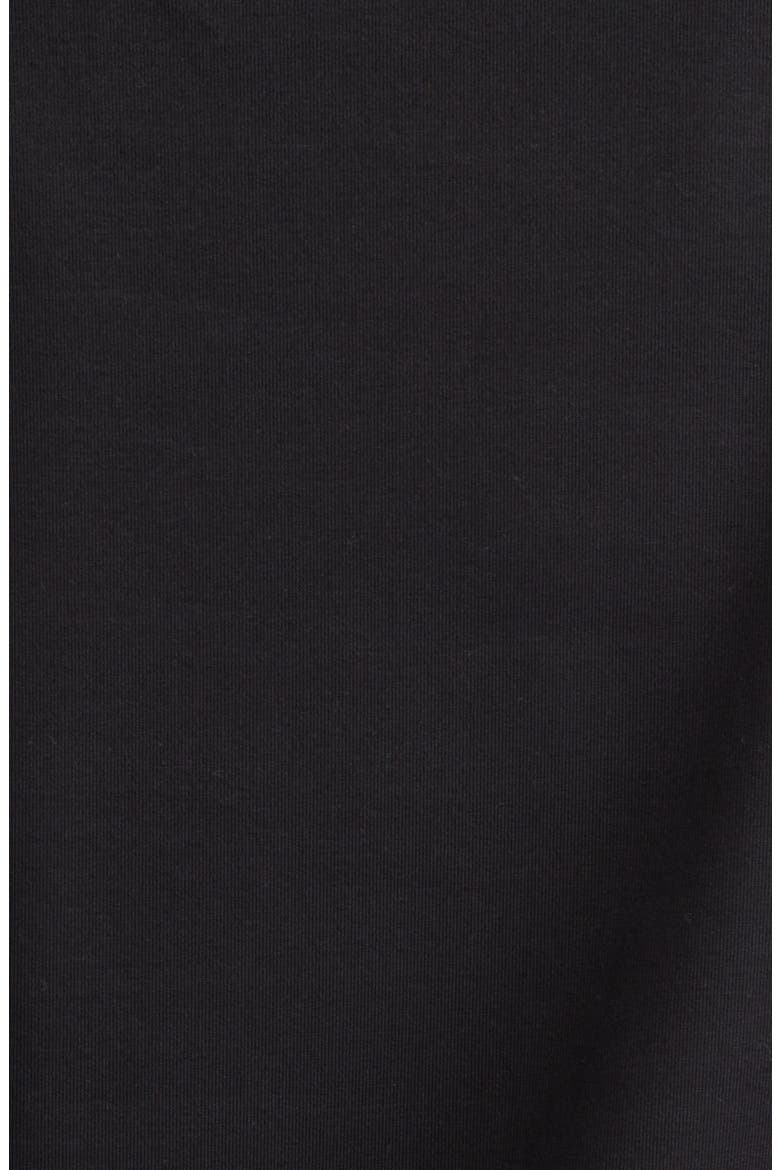 Stretch Cotton Crewneck T-Shirt, Alternate, color, BLACK