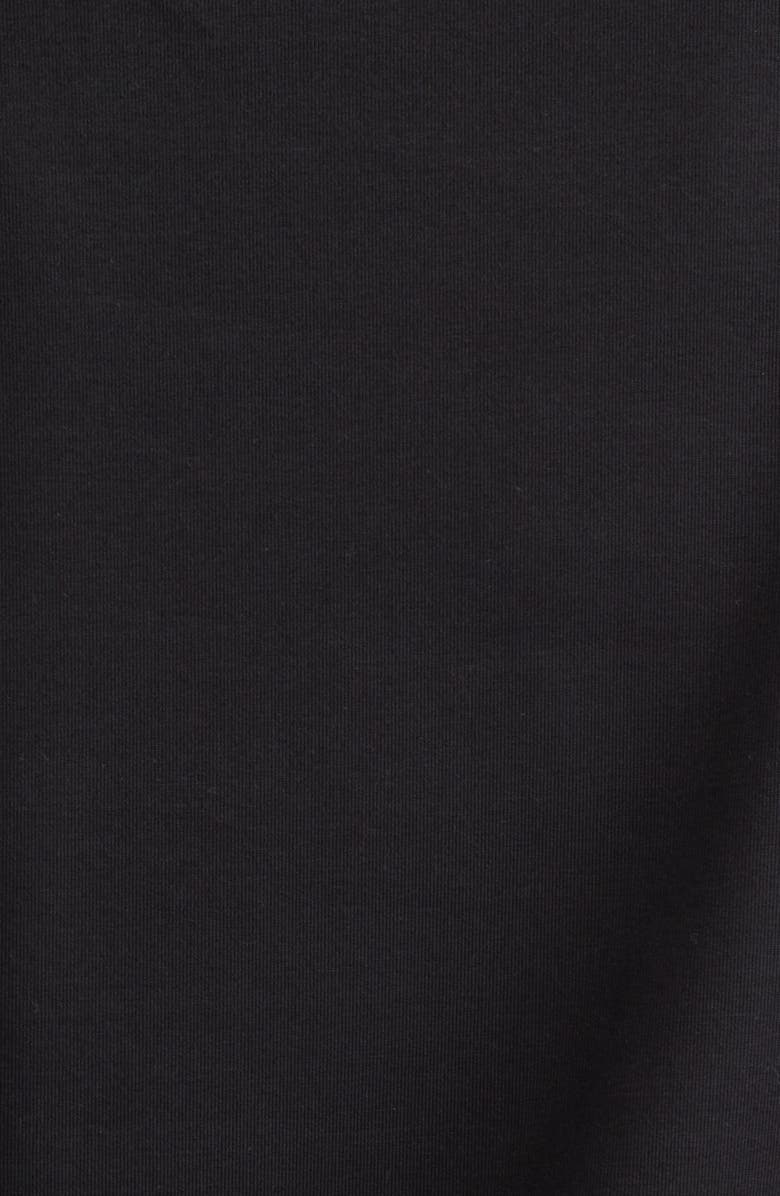 Lafayette 148 New York Stretch Cotton Crewneck T-Shirt, Alternate, color, Black