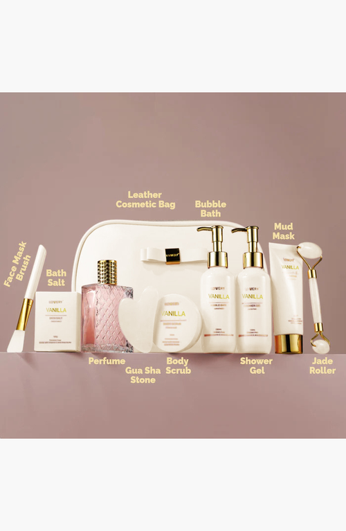 Lovery Premium Vanilla Bath And Body Luxury Spa Kit