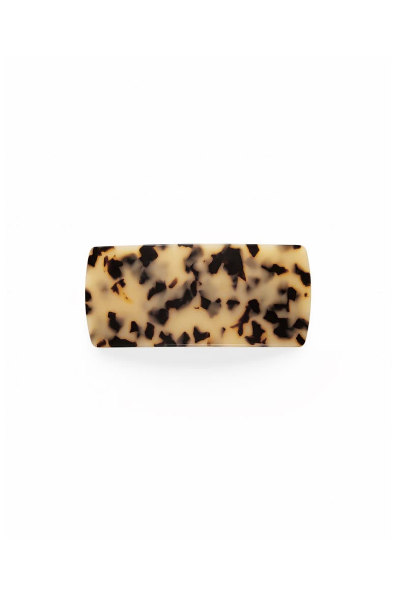 Jumbo Box Barrette, Main, color, Blonde Tortoise