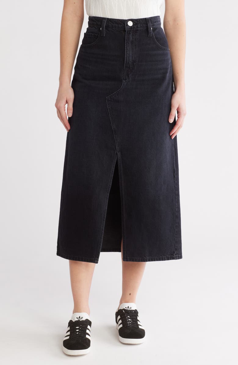 FRAME The Midaxi Denim Skirt, Main, color, Inkwell