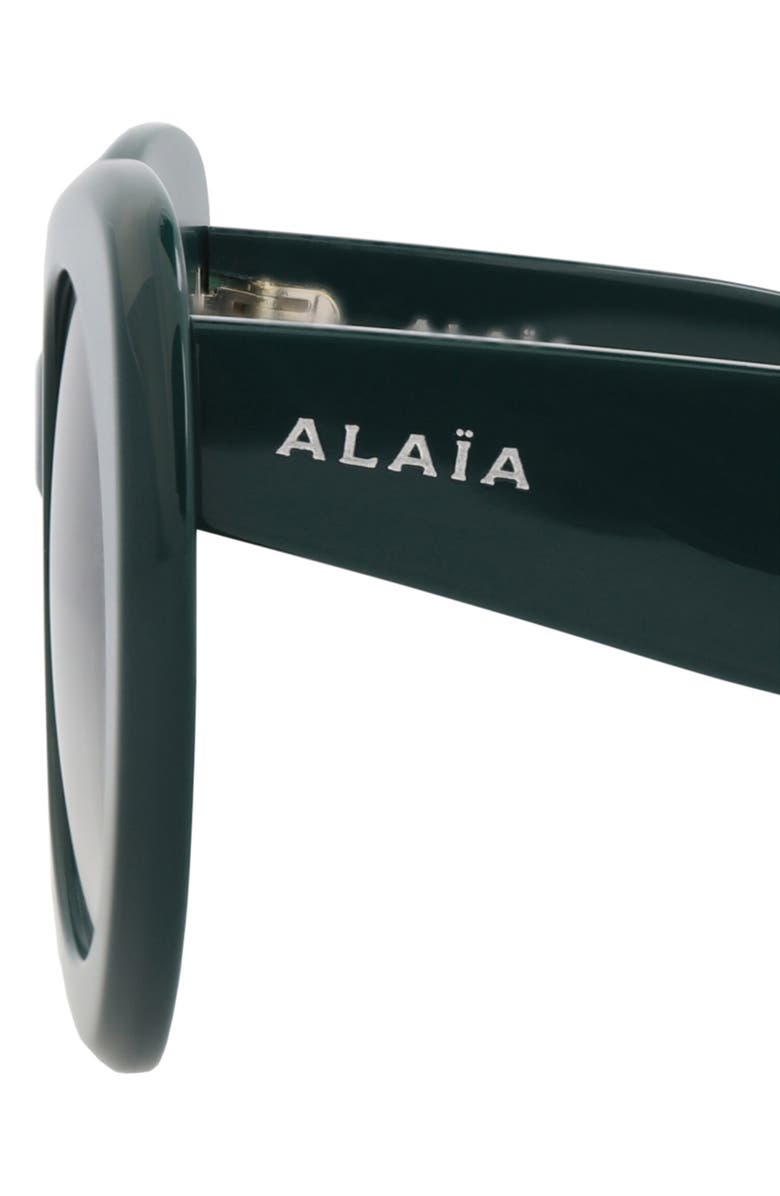 Alaïa 51mm Cat Eye Gradient Sunglasses, Alternate, color, Green Green Grey