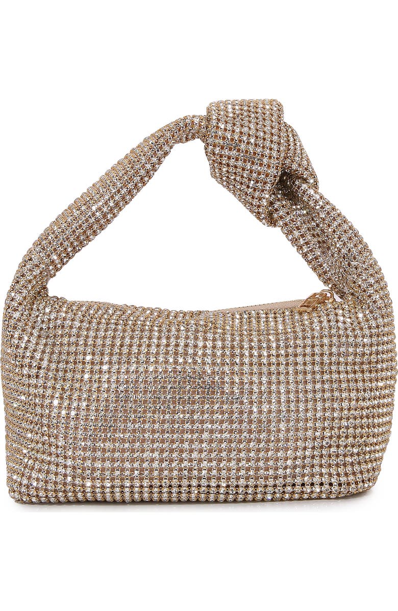 Knotted Handle Rhinestone Bag