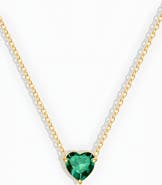 Mint & Lily Dainty Birthstone Heart Necklace