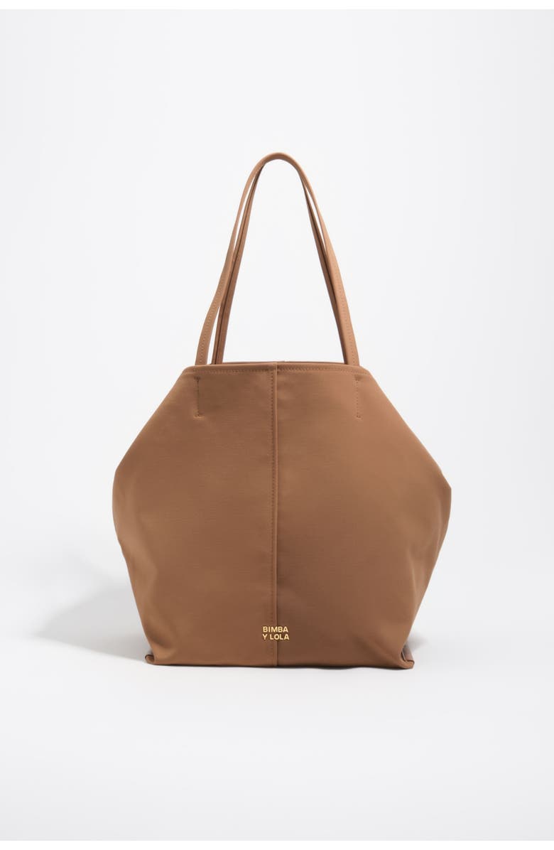 Bimba y Lola Large Gabardine Shopper Bag, Main, color, Cinnamon