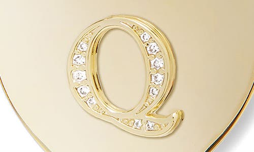 Melinda Maria Love Letters Initial Heart Medallion Necklace In Gold Q