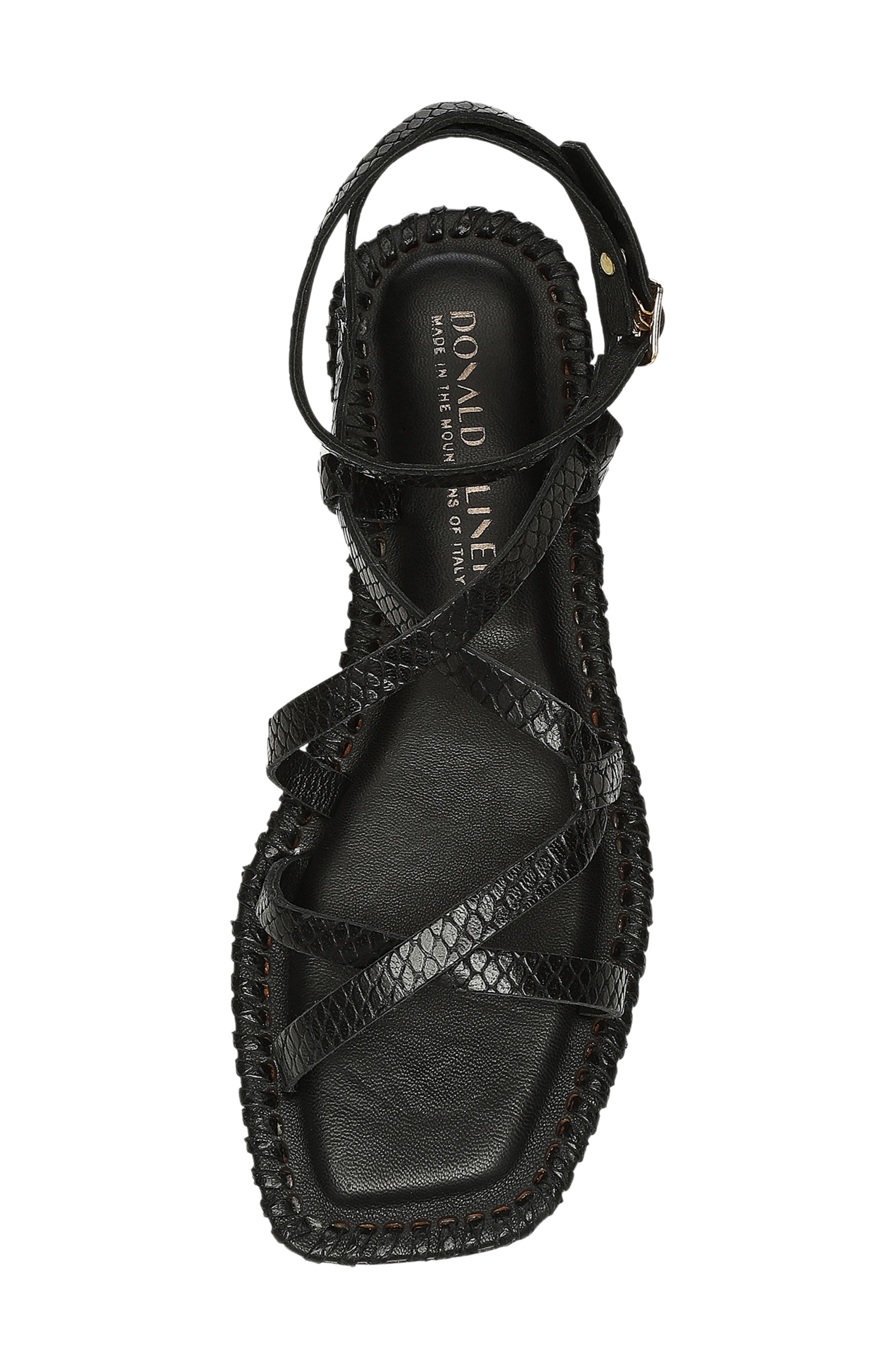 Donald Pliner Emilia Snakeskin Embossed Gladiator Sandal, Alternate, color, 