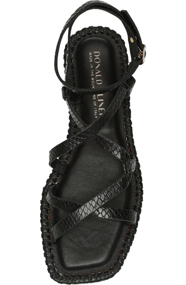 Donald Pliner Emilia Snakeskin Embossed Gladiator Sandal, Alternate, color,