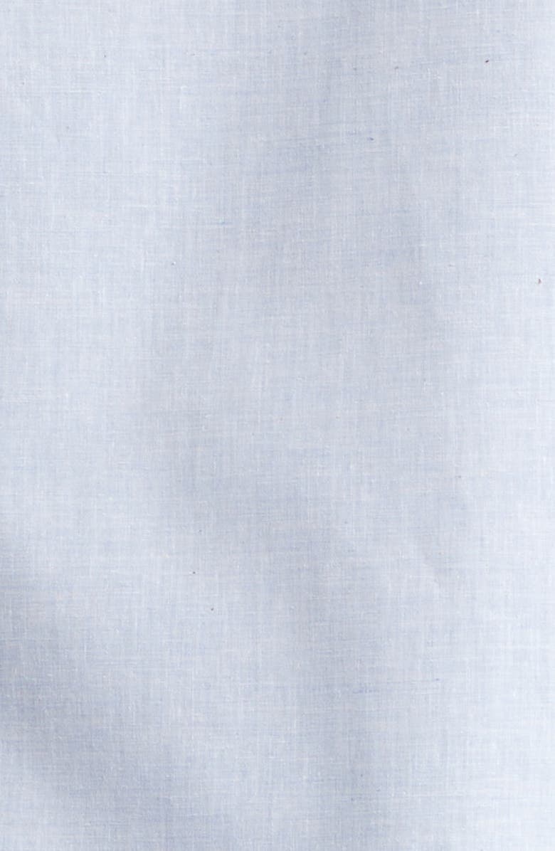 Eleventy Cotton & Linen Button-Up Shirt, Alternate, color, 