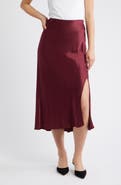 Rails Maya Satin Midi Skirt