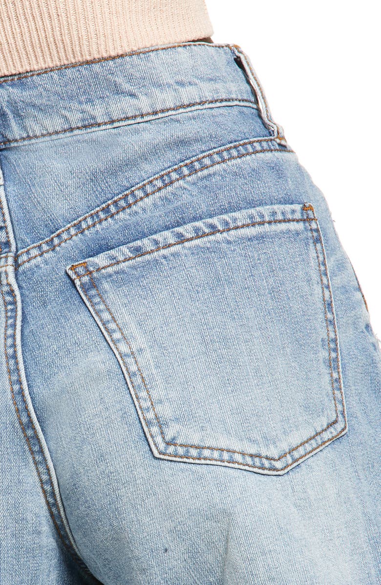 STS Blue Layne High Waist Distressed Denim Shorts, Alternate, color, 