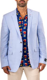 Maceoo Socrates Martyr020 Seersucker Sport Coat