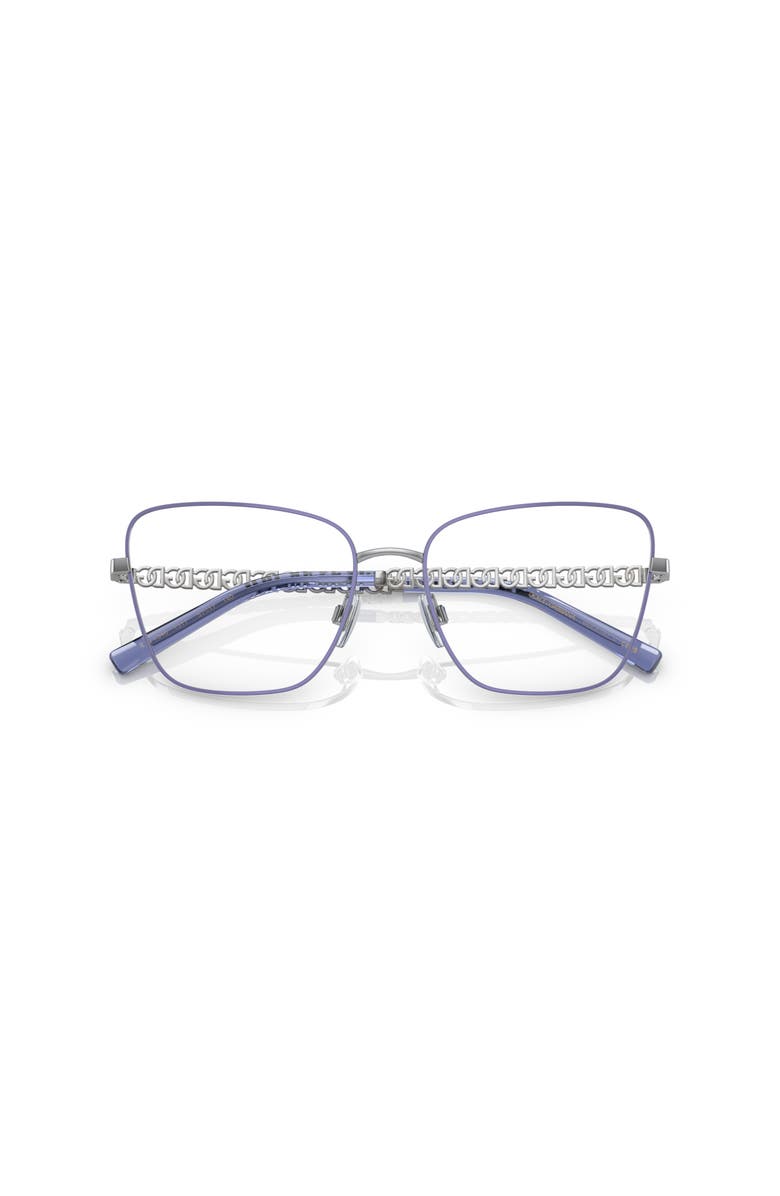 Dolce&Gabbana 57mm Butterfly optical glasses, Alternate, color, Silver