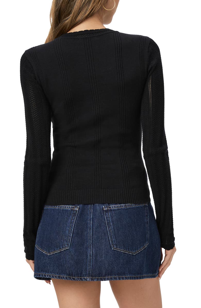 PAIGE Claire Rib Top, Alternate, color, Black