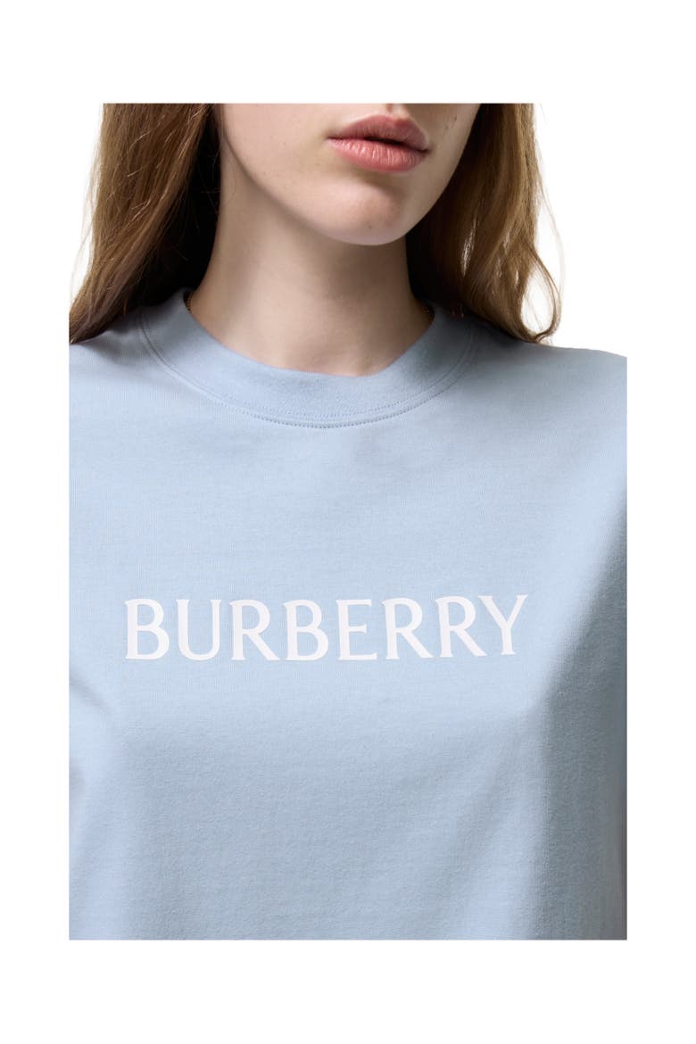 Logo Cotton T-shirt, Alternate, color, Sunbleached blue