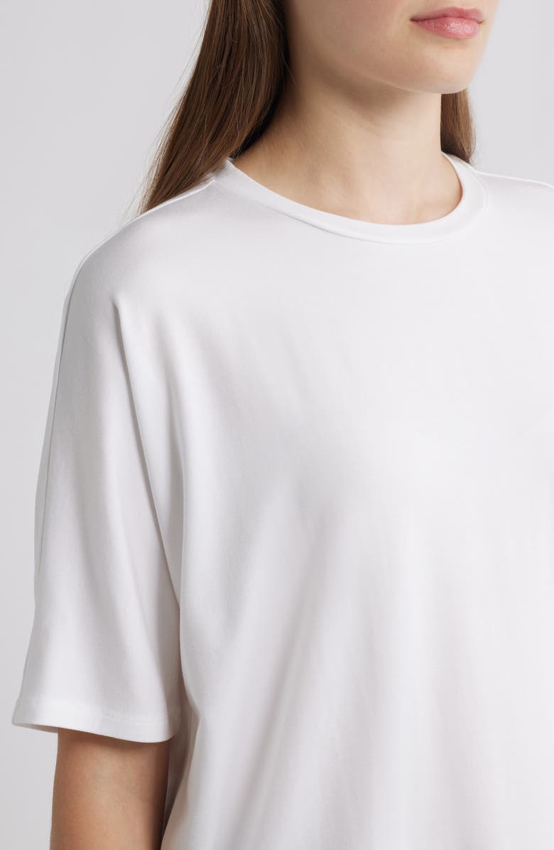 Eileen Fisher Boxy Crewneck T-Shirt, Alternate, color, White