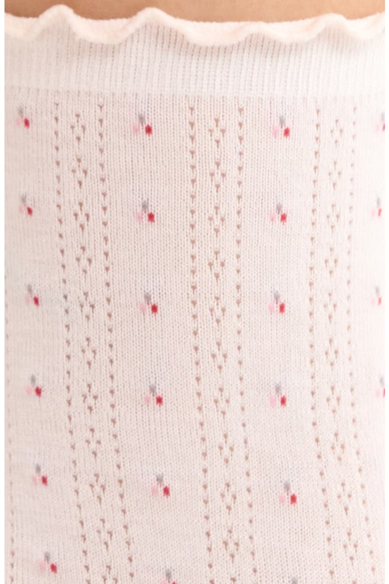 Margot Pointelle Crew Socks, Alternate, color, PINK