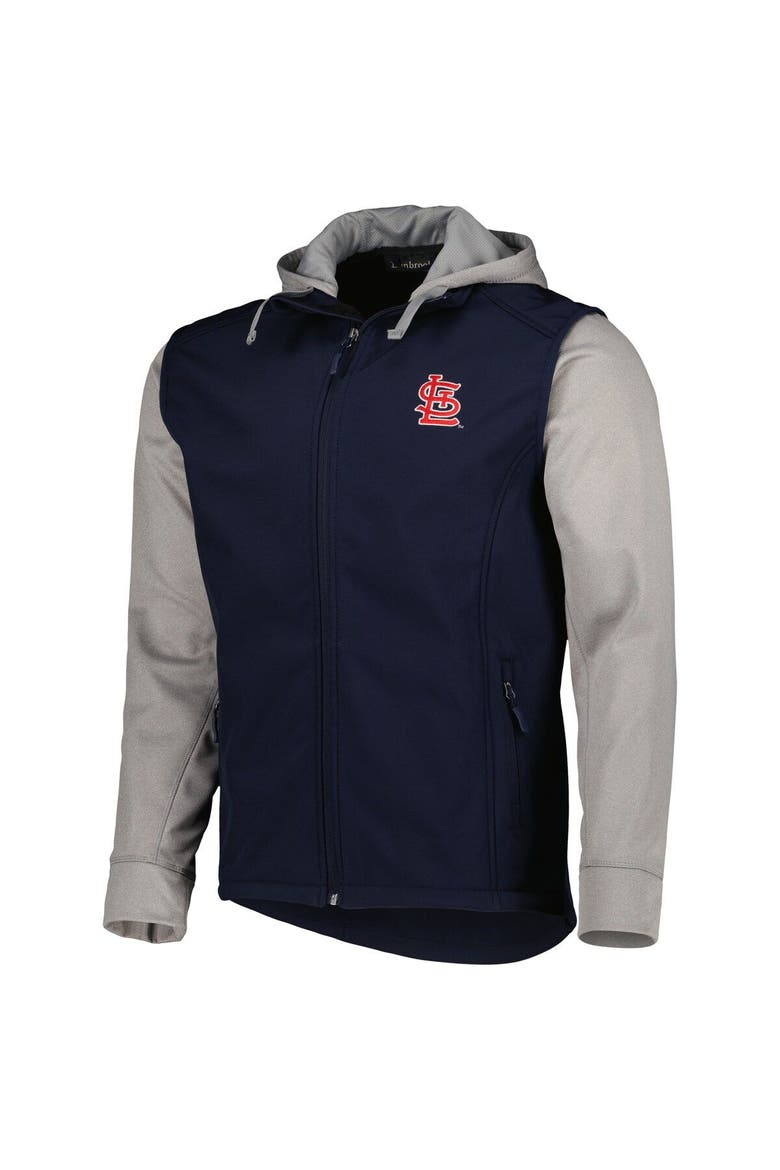 Men's Dunbrooke Navy/Heather Gray St. Louis Cardinals Alpha Full-Zip Jacket, Alternate, color, Navy