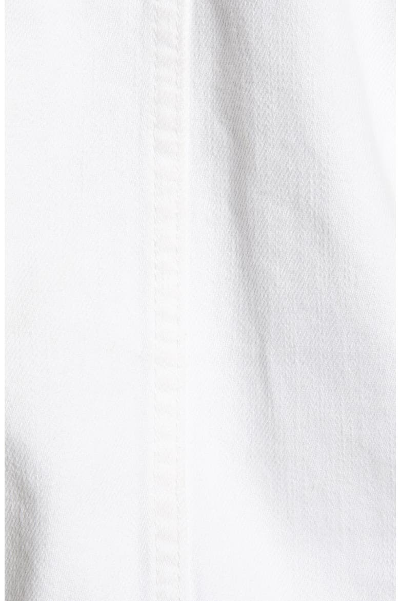 Fray Hem Denim Trucker Jacket, Alternate, color, HEAD IN THE CLOUDS